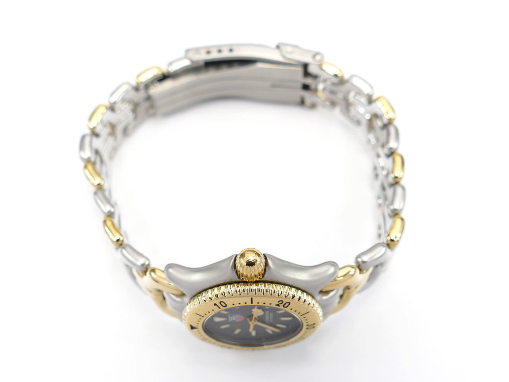 TAG Heuer SEL S95.208 18k gold plated screw down crown