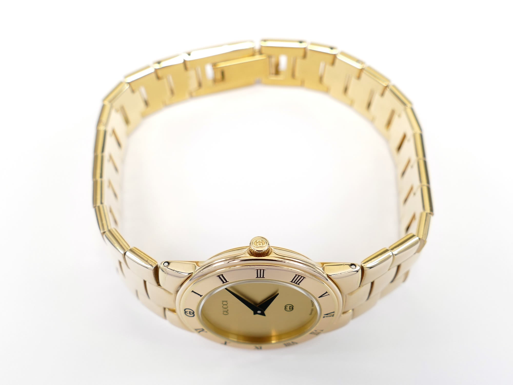 Gucci 3300L 18k Gold Plated crown
