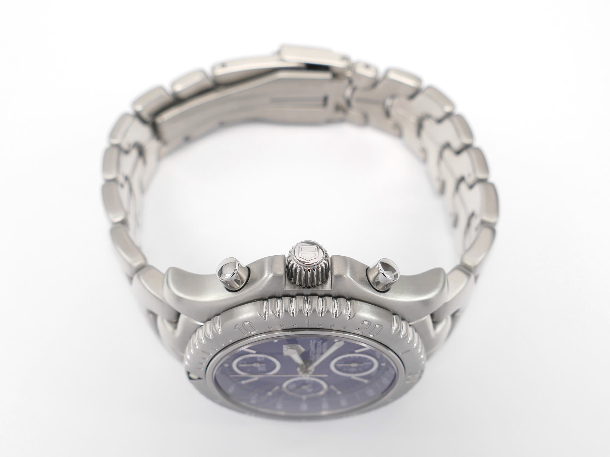 TAG Heuer Link CT2110 stainless steel screw down crown