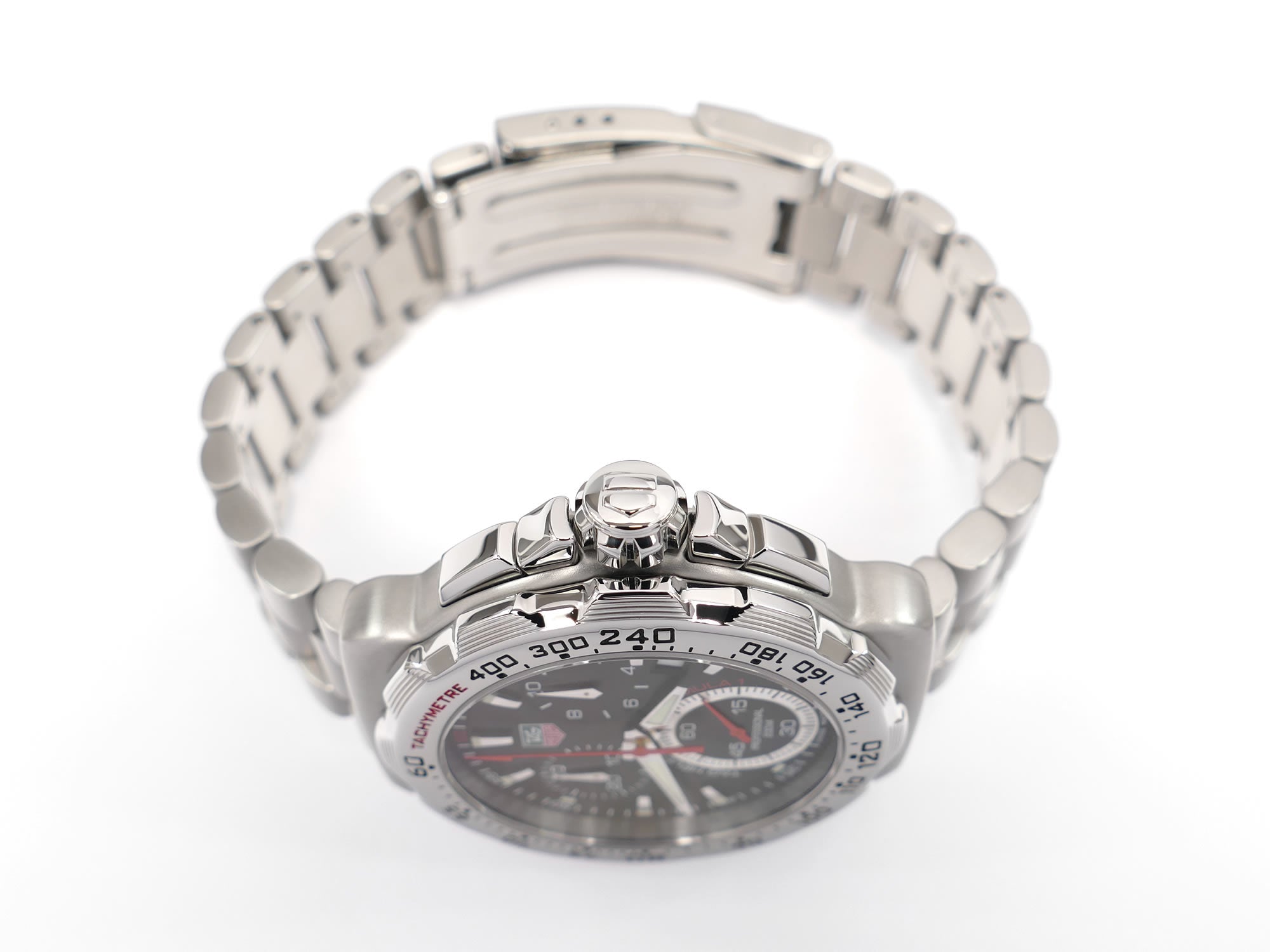 TAG Heuer Formula 1 Chronograph CAH111A stainless steel screw down crown