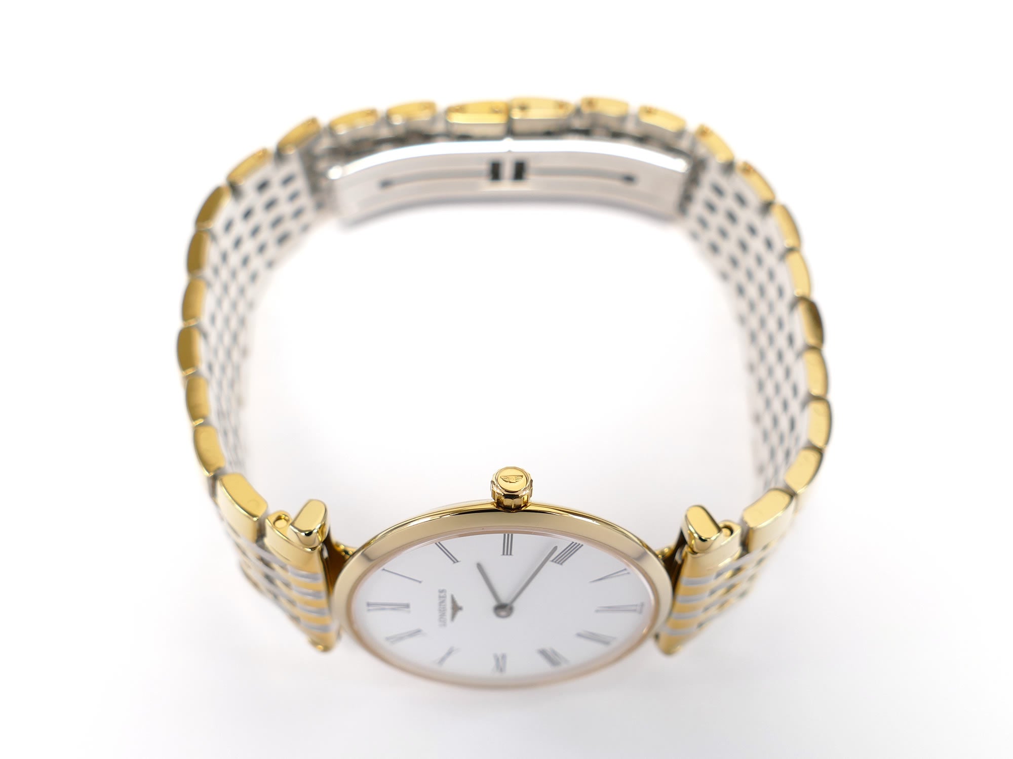 Longines La Grande Classique L4.510.2 Gold PVD crown