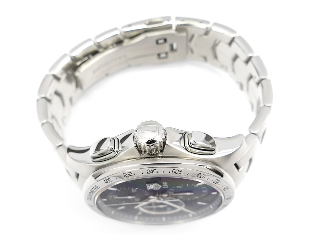 TAG Heuer Link Chronograph Calibre 16 CAT2010.BA0952 screw down crown
