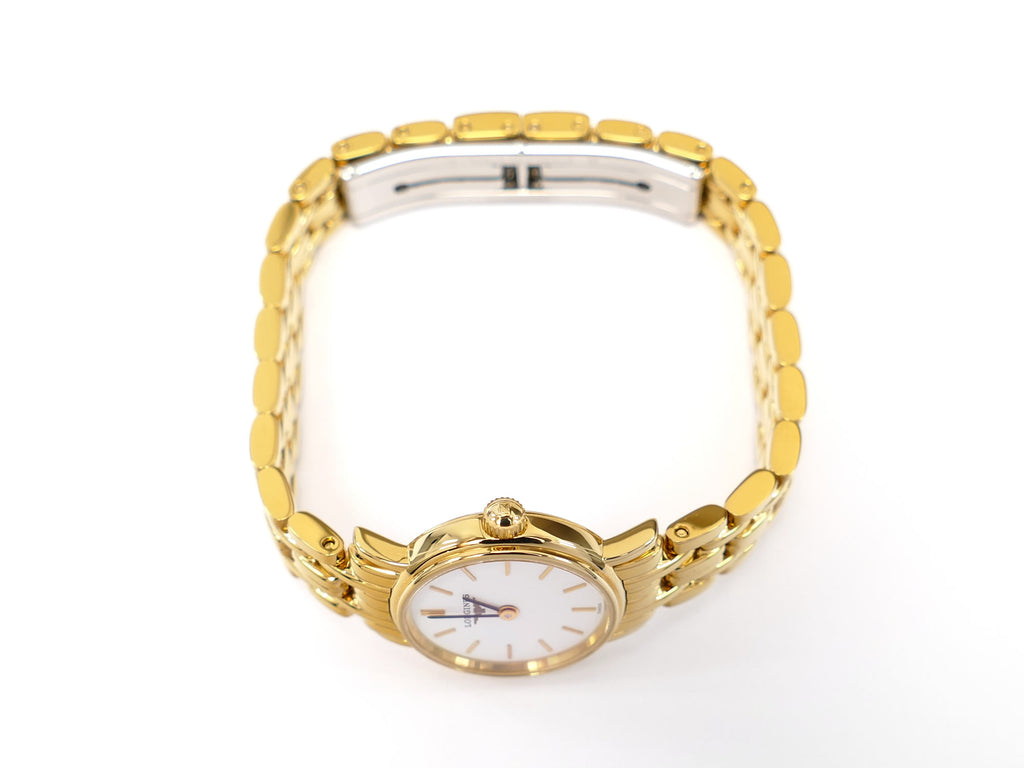 Longines Présence L4.219.2 Gold PVD crown
