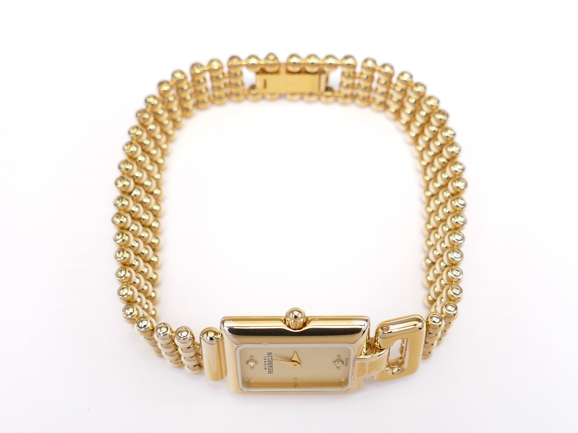 Michel Herbelin Perles 1079.B 18k Gold Plated crown