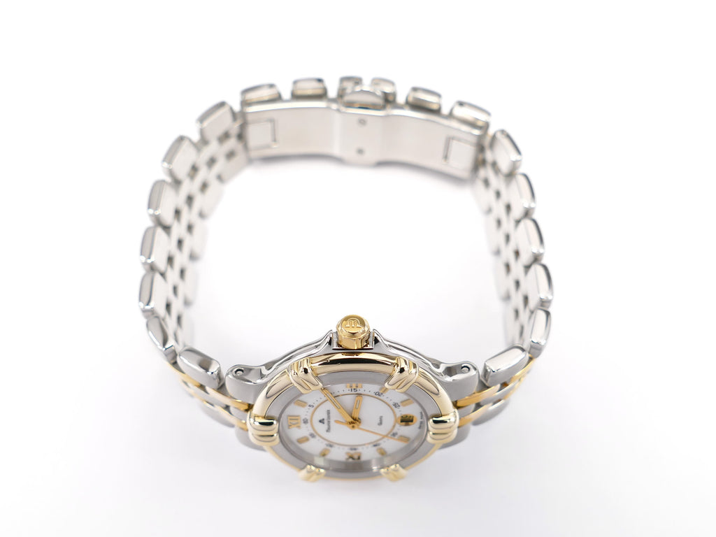 Maurice Lacroix Calypso 75326 18k Gold Plated screw down crown