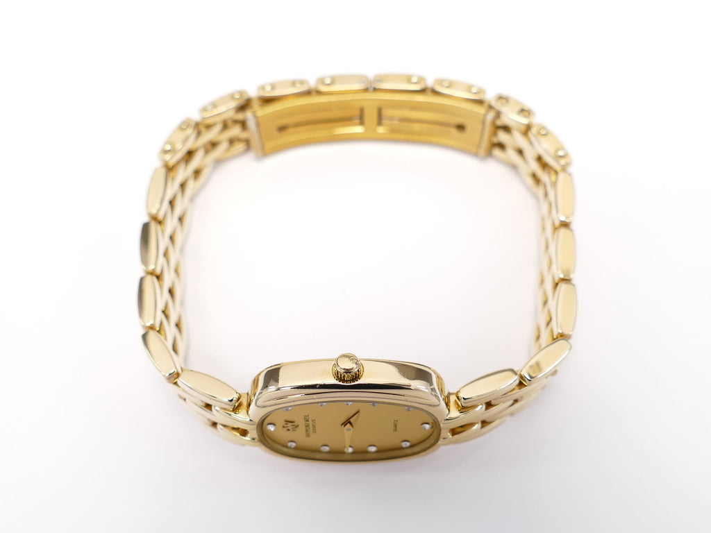 Raymond Weil Vintage 5807 18k Gold Plated crown