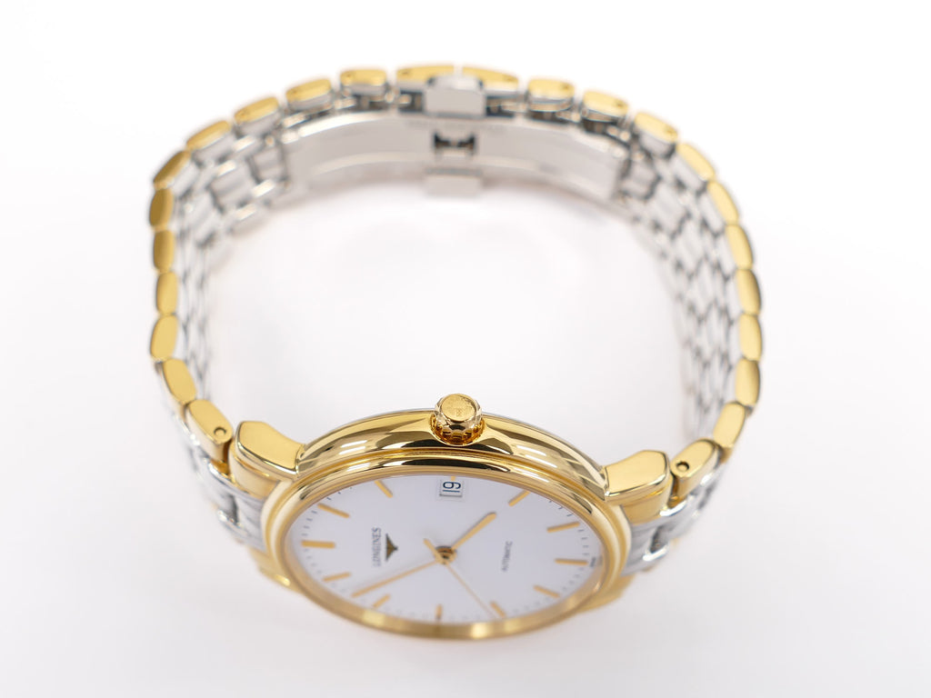 Longines Présence L4.821.2 Gold PVD crown