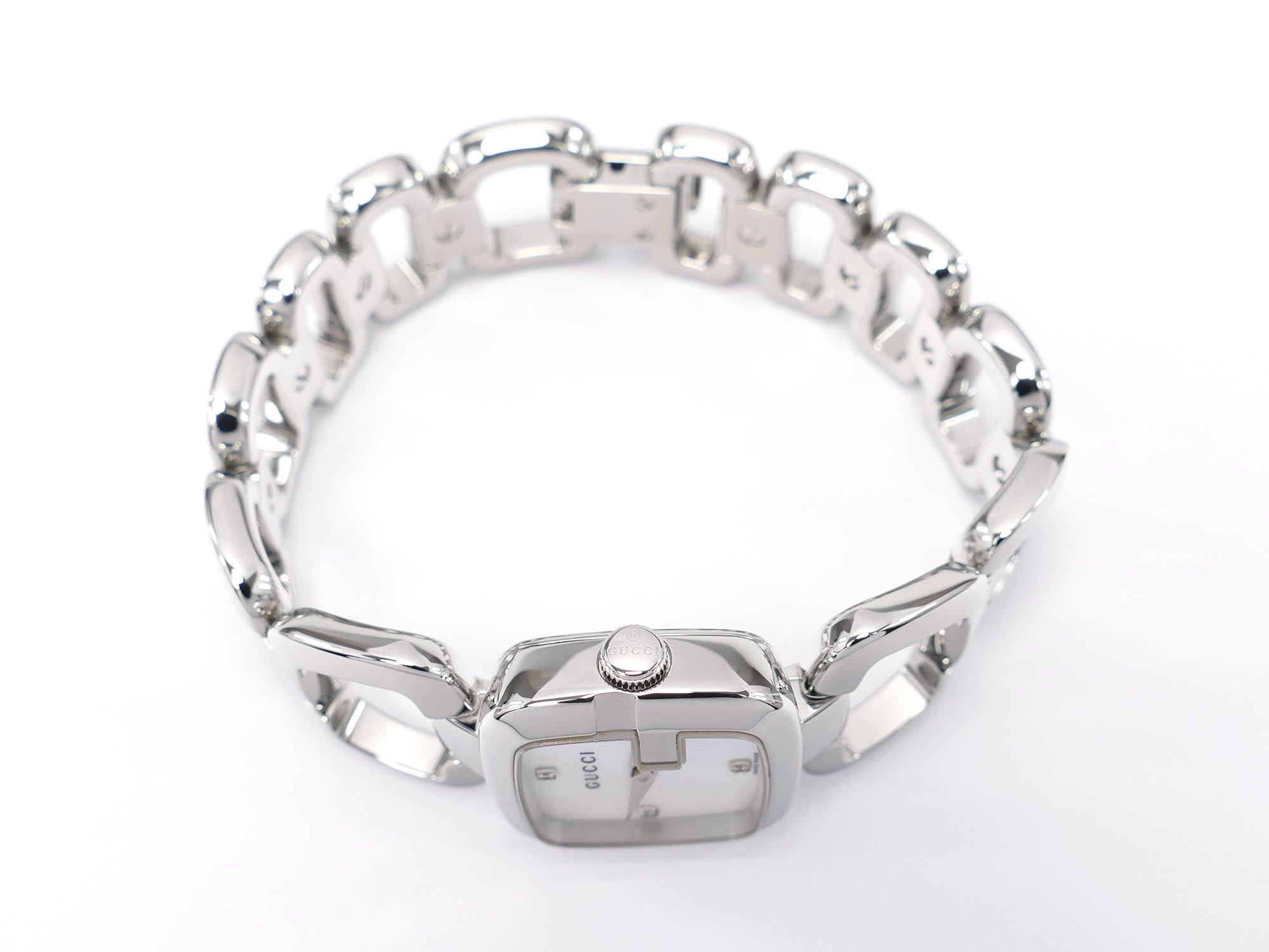Gucci G 125.5 stainless steel crown