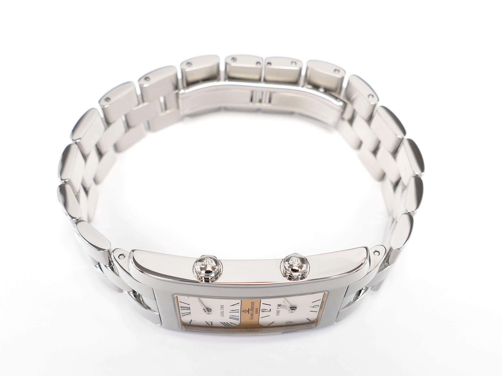 Baume & Mercier Hampton Dual Time MV045121 stainless steel crowns