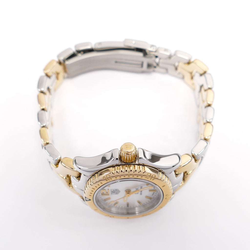 TAG Heuer Link WT1455 18k gold plated screw down crown