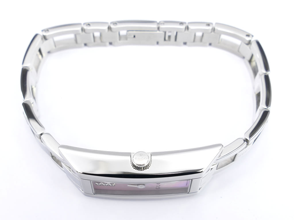 Gucci G-Link 110 Pink Mother of Pearl YA110515 Box/Papers Stainless Steel Quartz