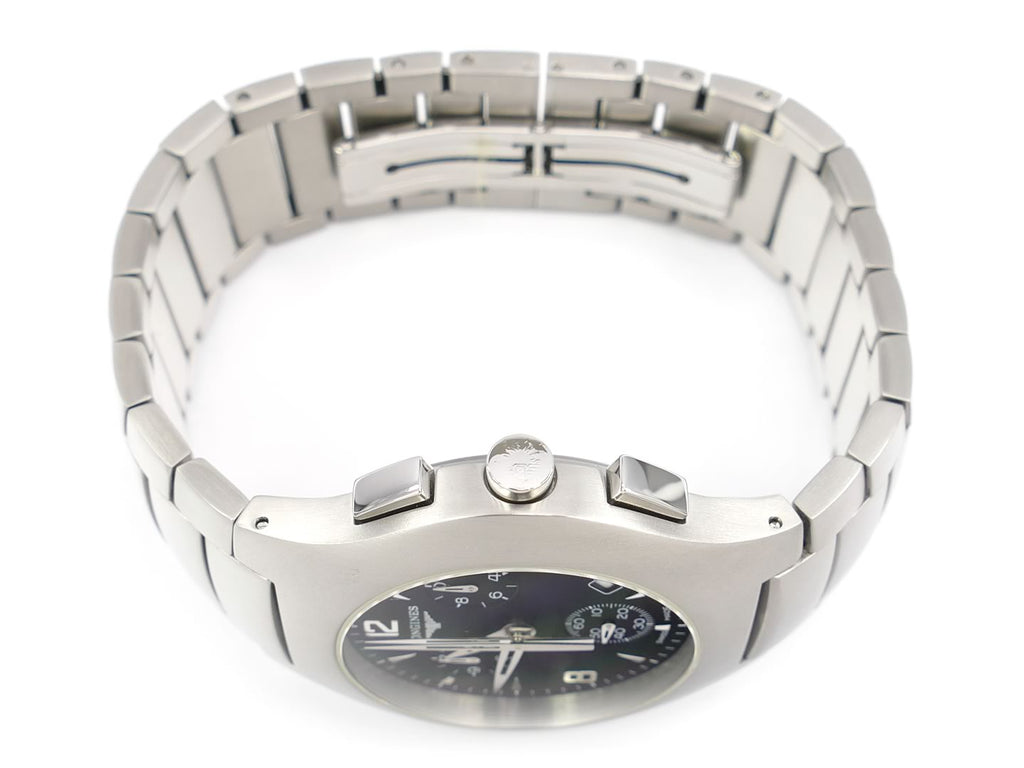 Longines Oposition Chronograph Black L3.618.4 stainless steel bracelet
