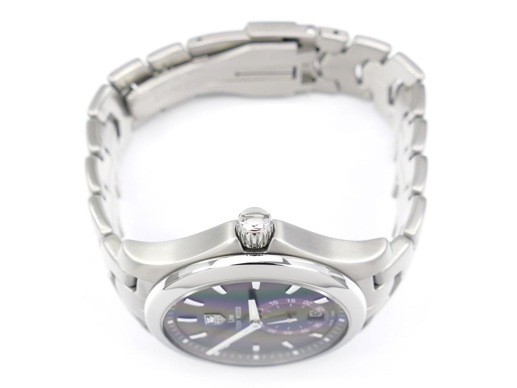 TAG Heuer Tiger Woods Link Automatic WJF211D.BA0570 screw down crown