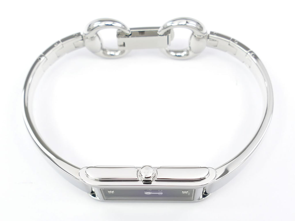 Gucci G-Line 109 Black YA109518 crown with Gucci wording