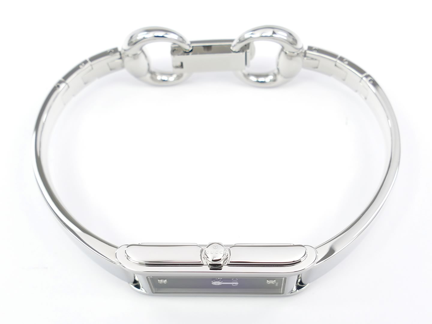 Gucci G-Line 109 Black YA109518 crown with Gucci wording
