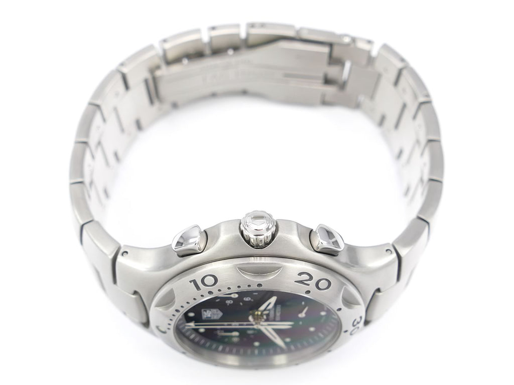 TAG Heuer Kirium Chronograph Black Dial CL1110-0 screw down crown