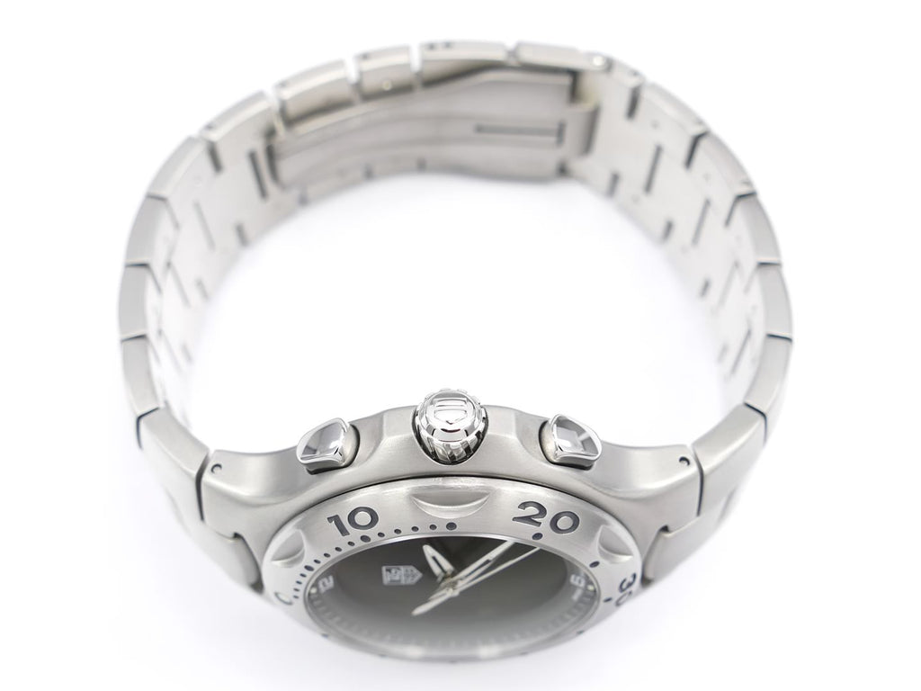 TAG Heuer Kirium F1 Black Dial CL111A.BA0700 stainless steel push button crown