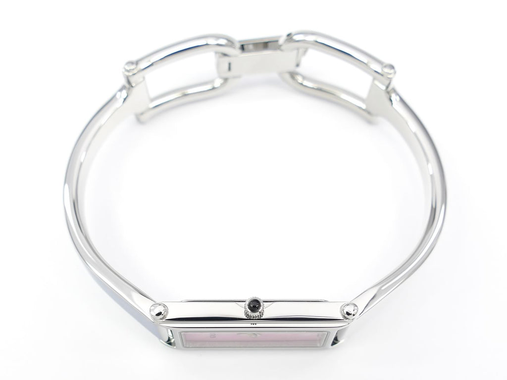 Gucci 1500 L Pink Mother of Pearl crown with black cabochon