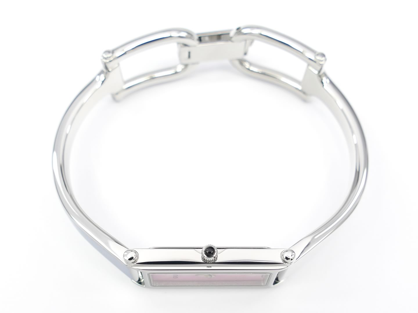 Gucci 1500 L Pink Mother of Pearl crown with black cabochon