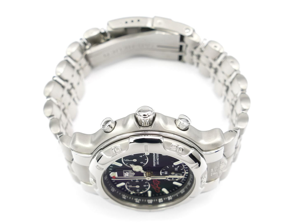 TAG Heuer 6000 Chronograph Grant Hill CH1115 screw down crown