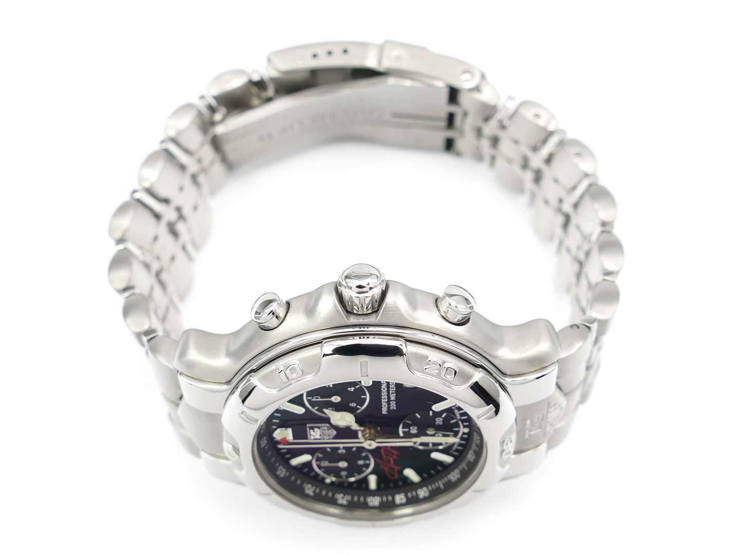 TAG Heuer 6000 Chronograph Grant Hill CH1115 screw down crown