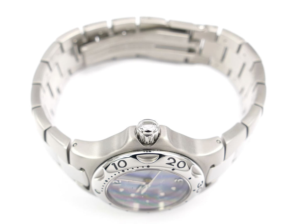 TAG Heuer Kirium Blue Mother of Pearl WL131A.BA0709 screw down crown