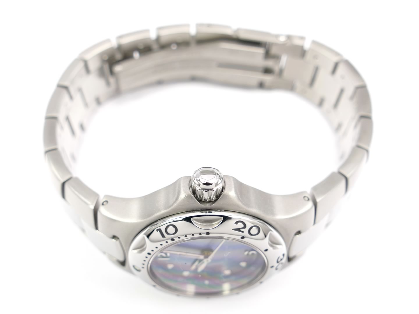 TAG Heuer Kirium Blue Mother of Pearl WL131A.BA0709 screw down crown
