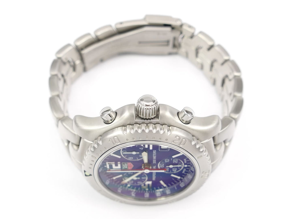TAG Heuer Link Chronograph Blue CT1110.BA0550 stainless steel S link bracelet