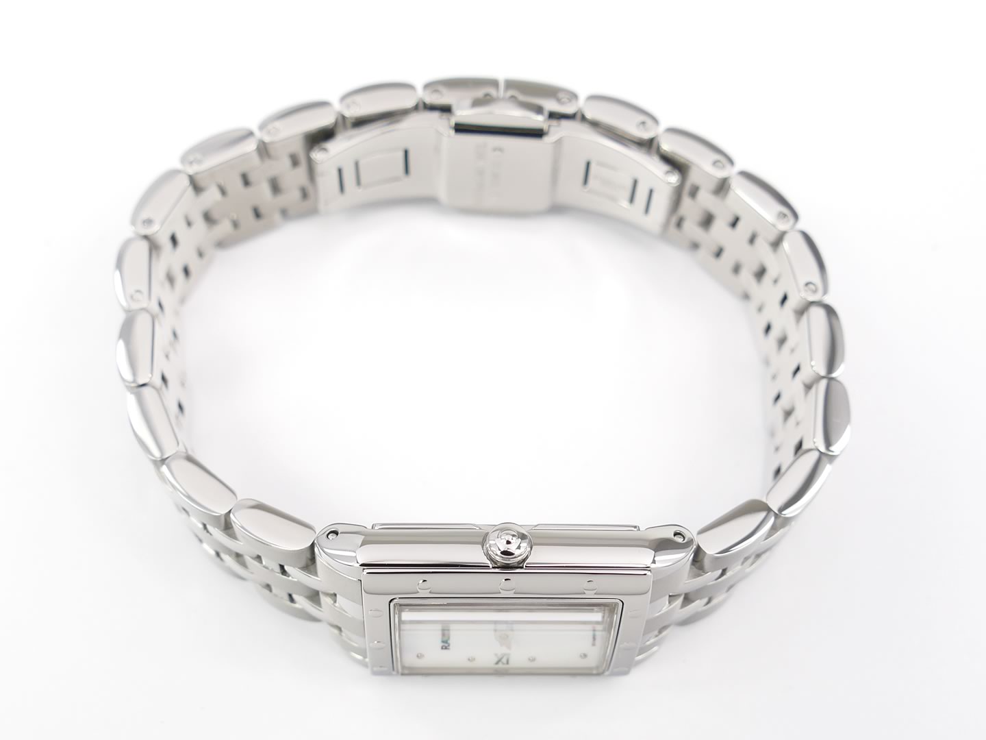 Raymond Weil Tango White Mother of Pearl Dial 5971-ST-00915 stainless steel crown