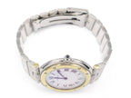 Cartier Ronde Solo White stainless stel crown with blue cabochon