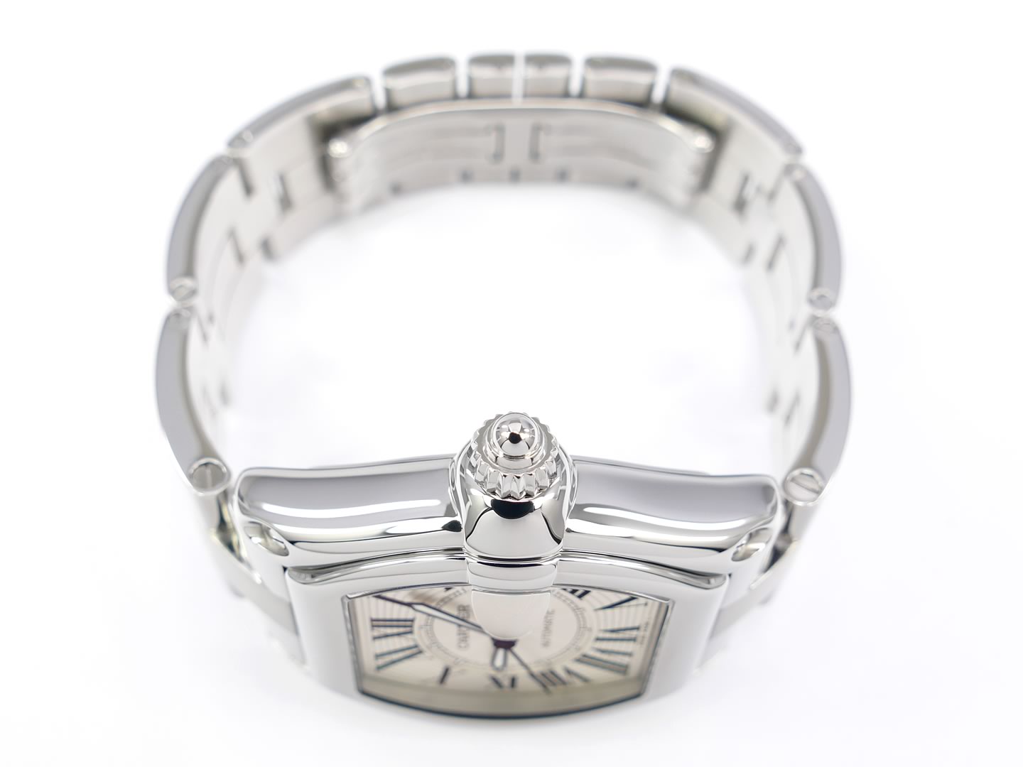 Cartier Roadster 2510 Silver over sized crown