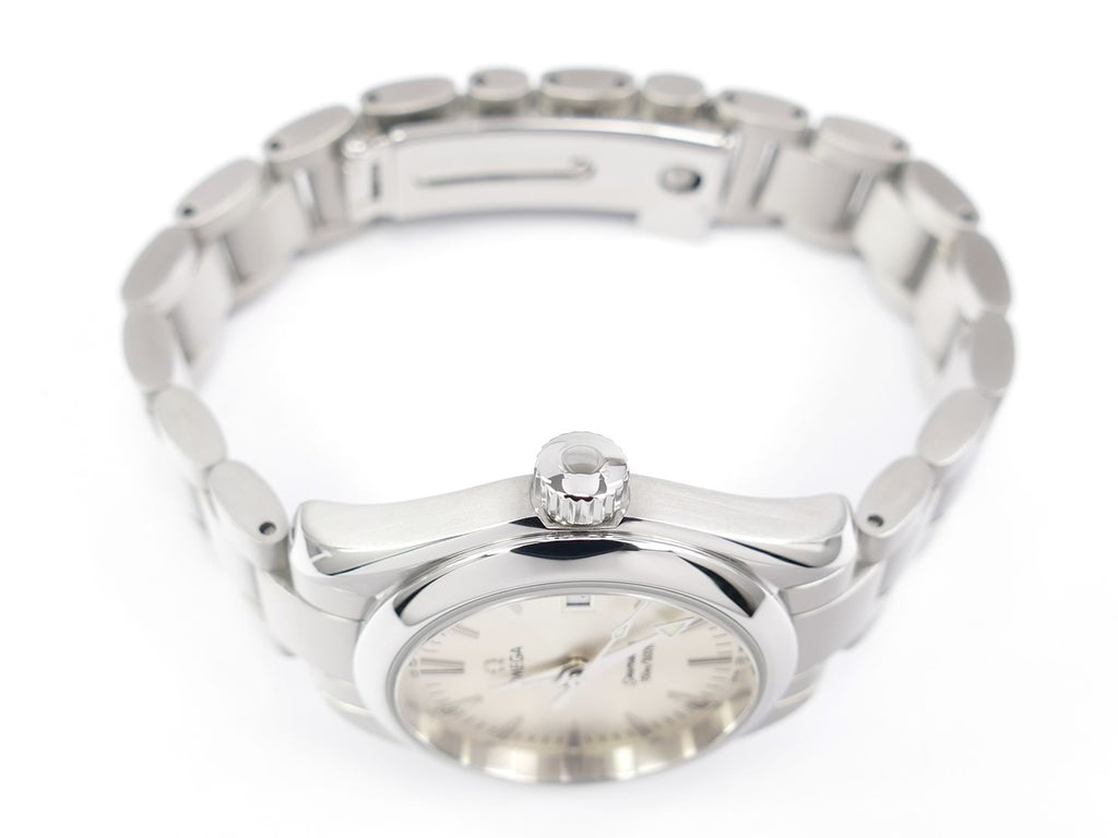 Omega Seamaster Aqua Terra Silver 2577.30.00 screw down crown