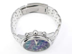 Tissot PRC 200 Chronograph Blue T461 screw down crown