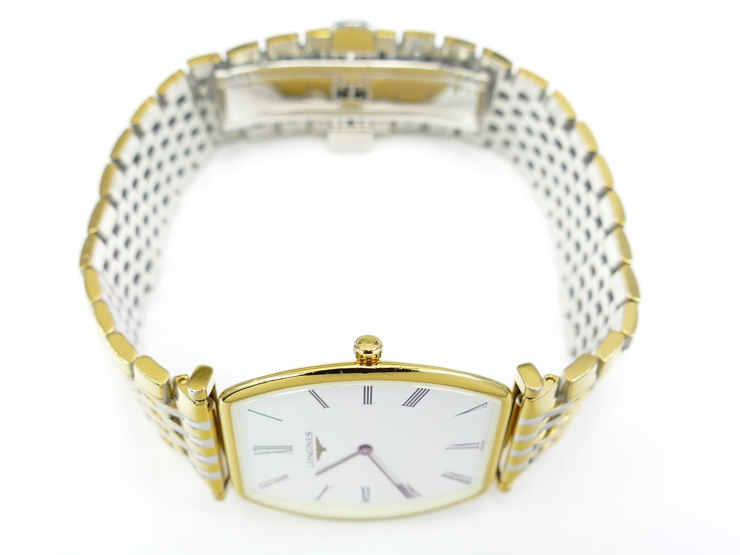 Longines La Grande Classique White L4.705.2.12.7 18k Gold crown