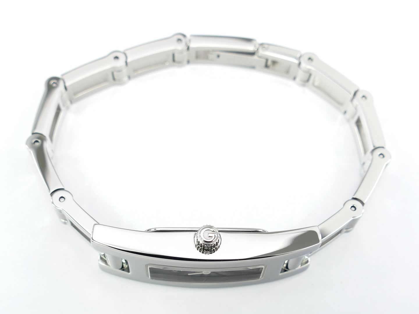 Gucci 3900L Grey Stainless Steel crown