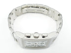 Bulgari Rettangolo White Chronograph RTC49S stainless steel pushers and crown