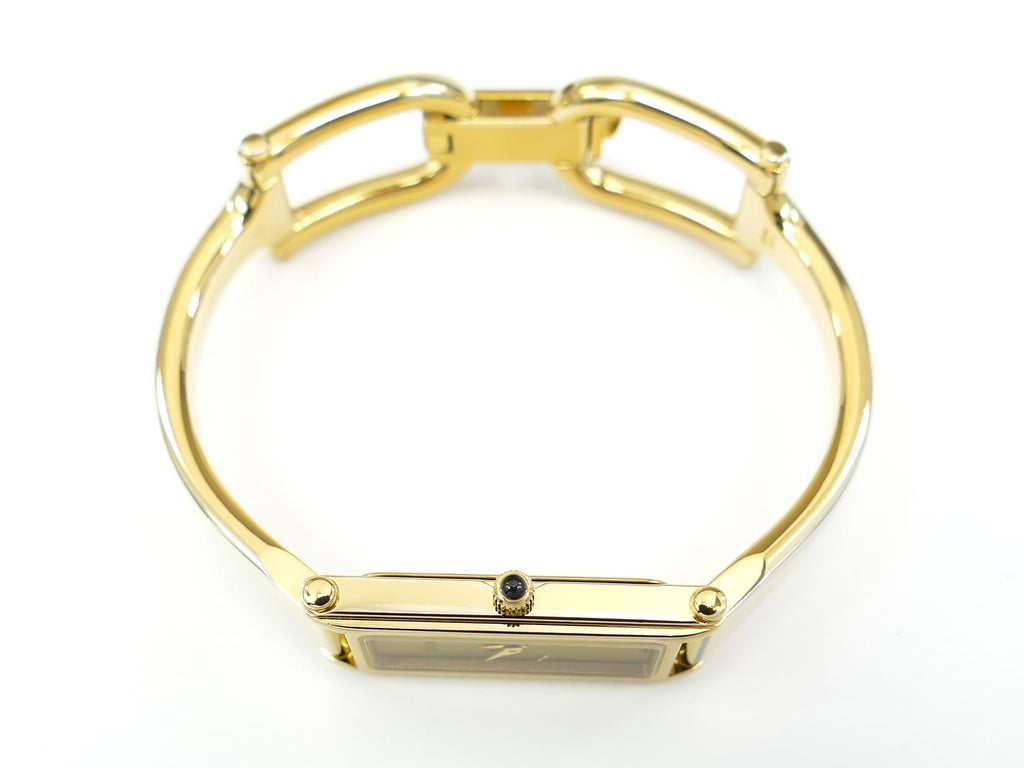 Gucci 1500L 18k Gold Plated crown with black cabochon