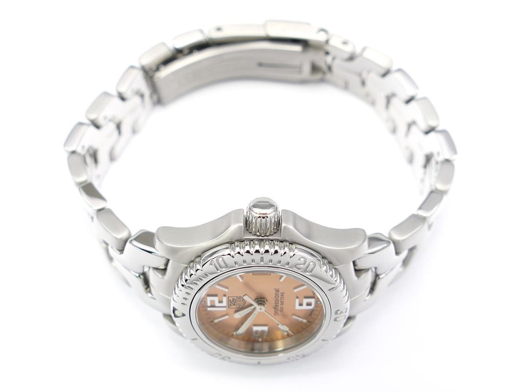 TAG Heuer Link Lady Copper WT1411.BA0560 screw down crown
