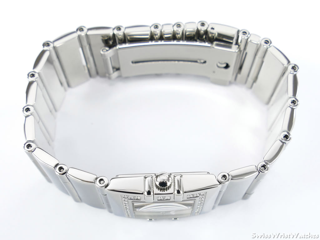 Omega Constellation Quadra White 1528.76.00 crown