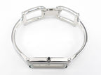 Gucci 1500L Silver Dial crown with black cabochon