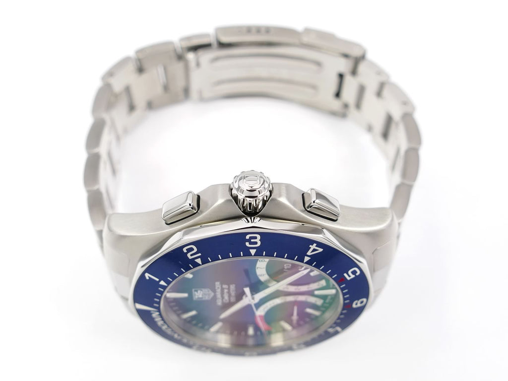 TAG Heuer Aquaracer Regatta CAF7110.BA0803 stainless steel pushers and crown