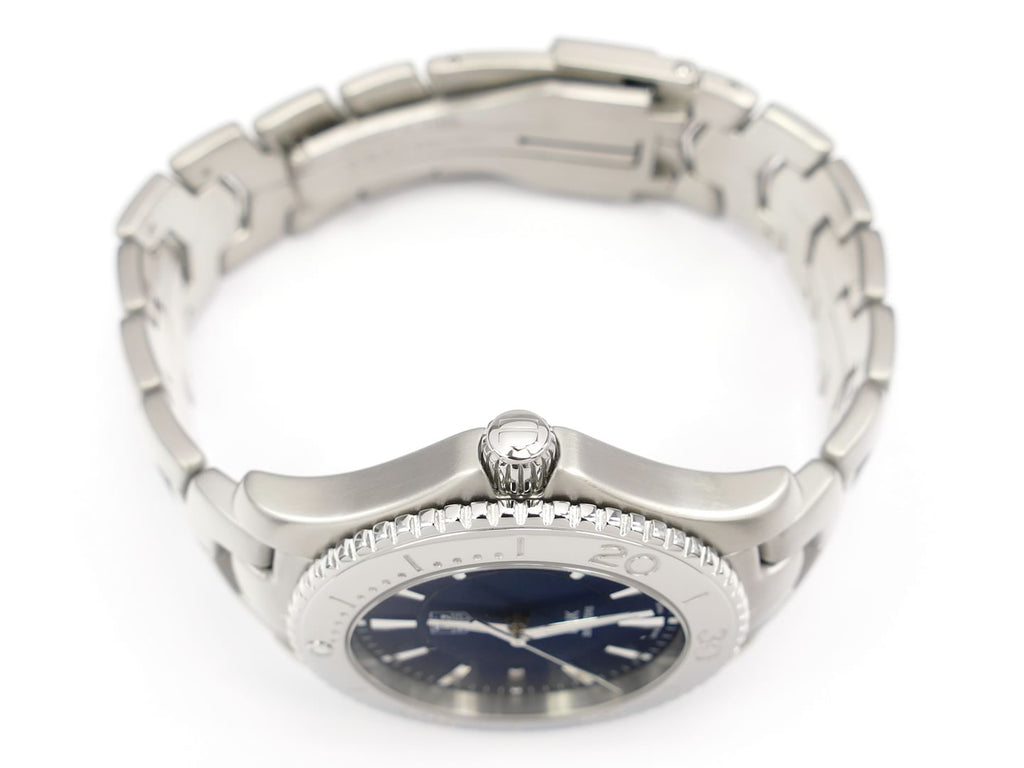 TAG Heuer Link Blue WJ1112.BA0570 screw down crown