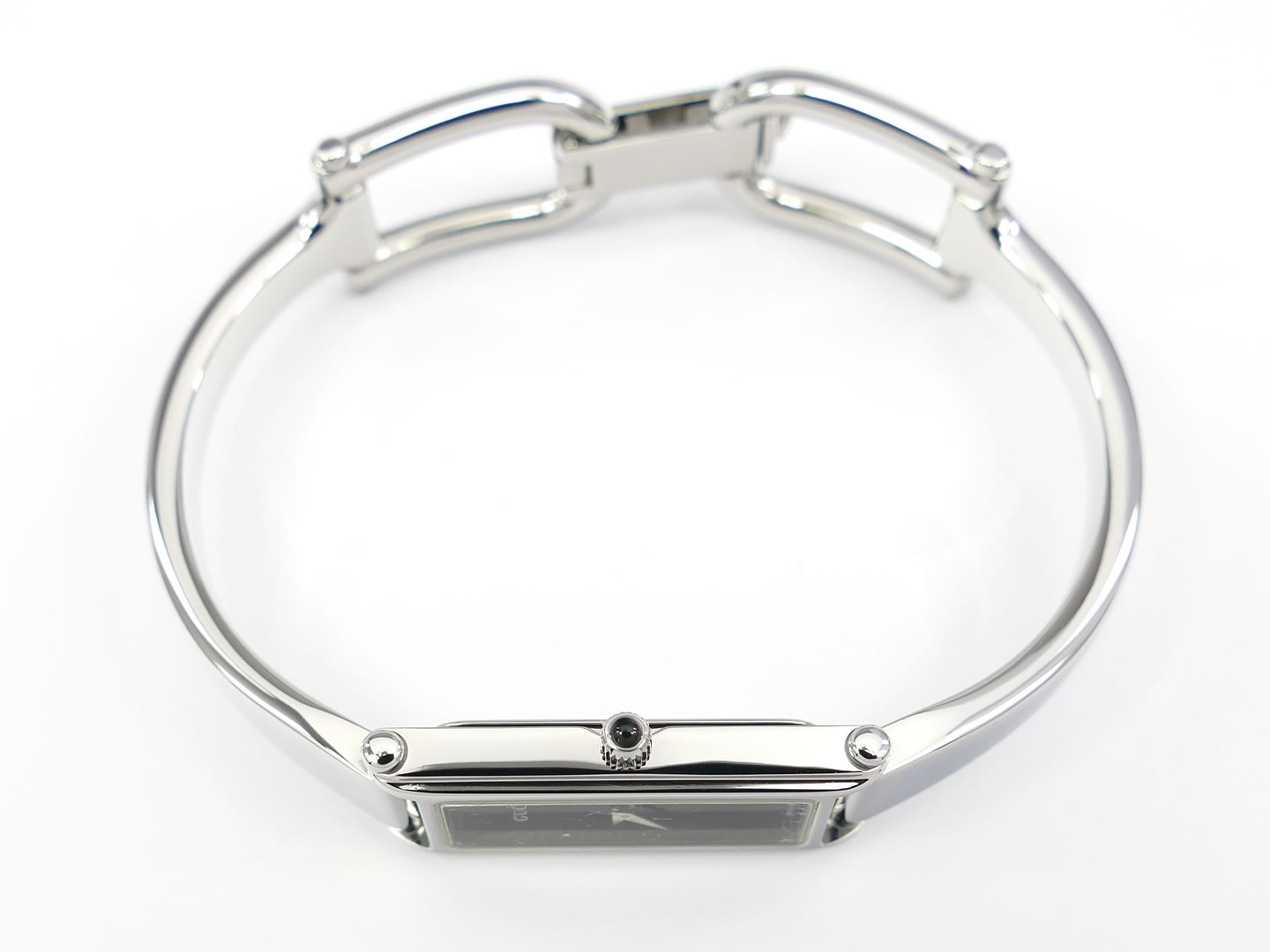 Gucci 1500L Stainless Steel crown with black cabochon