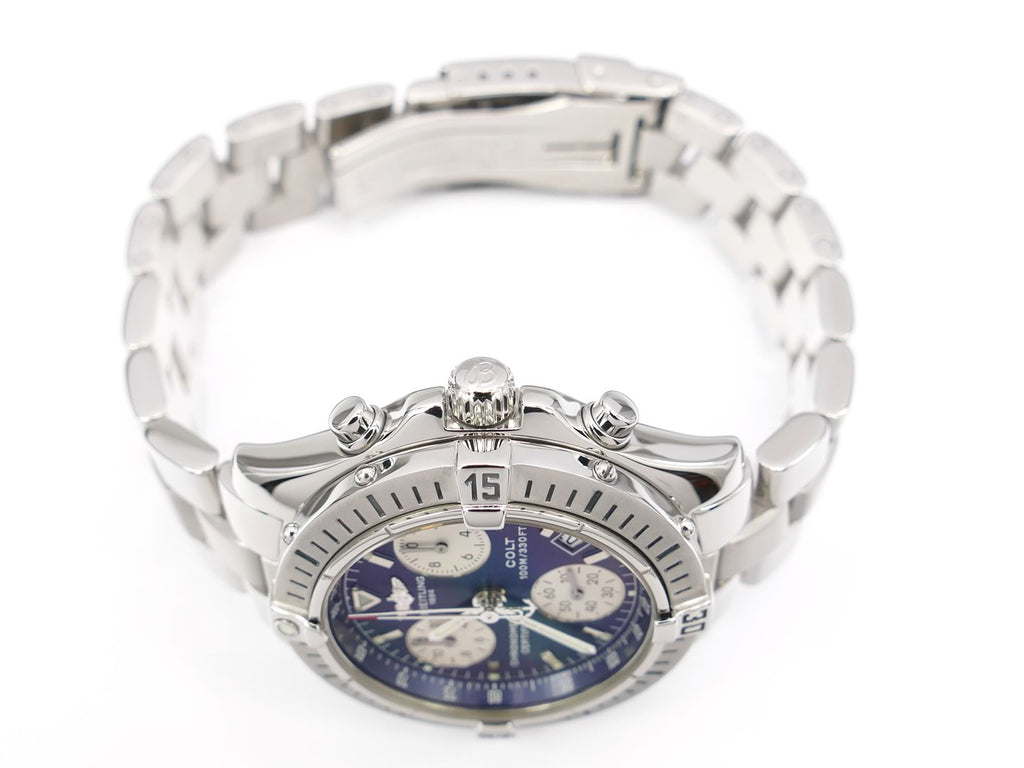 Breitling Colt Chrono A73350 screw down crown