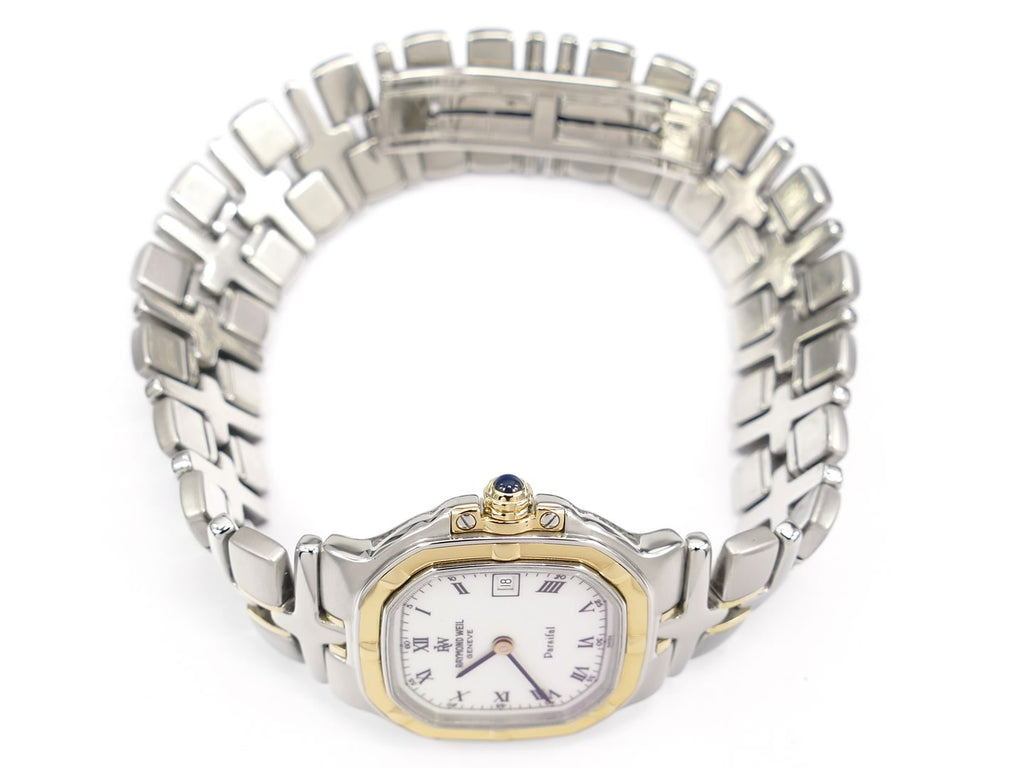 Raymond Weil Parsifal 9890 18k gold crown with sapphire cabochon