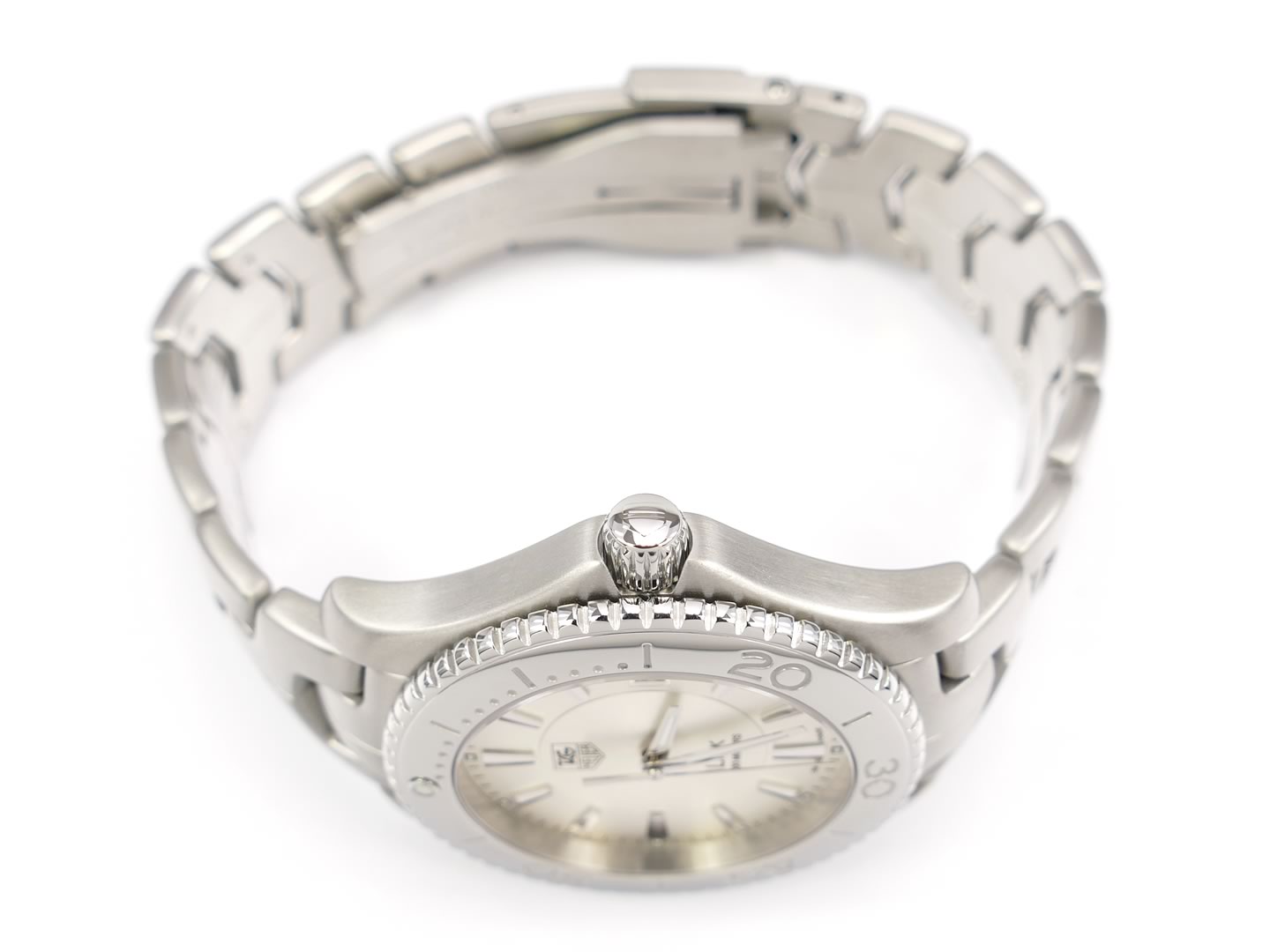 TAG Heuer Link Silver WJ1111.BA0570 screw down crown