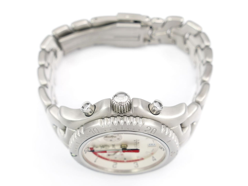 TAG Heuer Link Chronograph Oracle Racing CT1118 screw down crown
