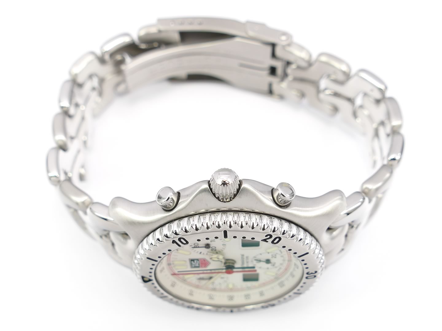TAG Heuer SEL Chronograph CG1111-0 screw down crown