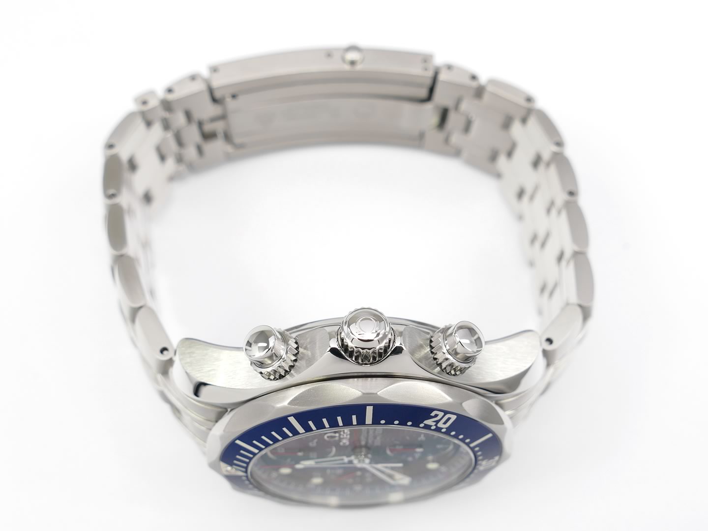 Omega Seamaster Chrono 2225.80.00 stainless steel crown and pushers