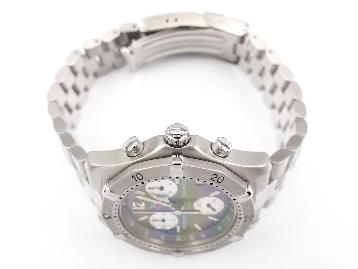 TAG Heuer 2000 Chronograph CK1113-0 screw down crown